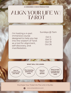 Align Your Life with Tarot | 4-Week Online Tarot Course + Bonus Q&A with CoCo Alexa
